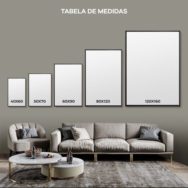 Quadro Decorativo Moderno Para Sala em Tela Canvas