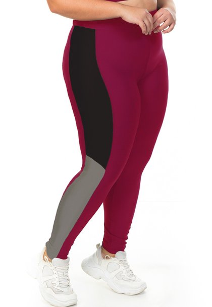 l0016 12 01 legging esportiva linha esportiva fitness plus size feminina preta ilhas rio recorte moderno minimalista