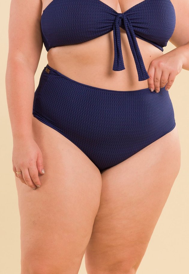 Biquíni Plus Size Hot Pant Laço Azul Pacific
