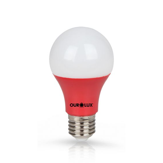 lampada bulbo colorida vermelha 1