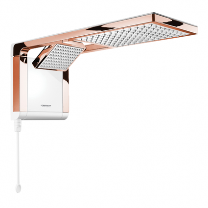 chuveiro lorenzetti acqua duo ultra eletronico branco rose gold capa 01
