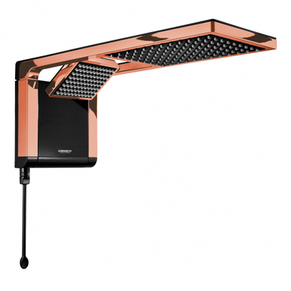 chuveiro lorenzetti acqua duo ultra eletronico preto rose gold capa 01