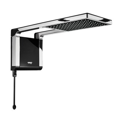 chuveiro acqua storm ultra preta com cromado lorenzetti 1