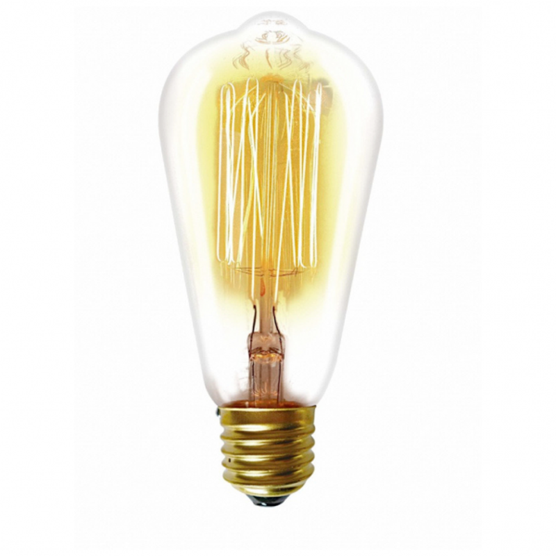 lampada filamento de carbono taschibra st64 e27 220v 1