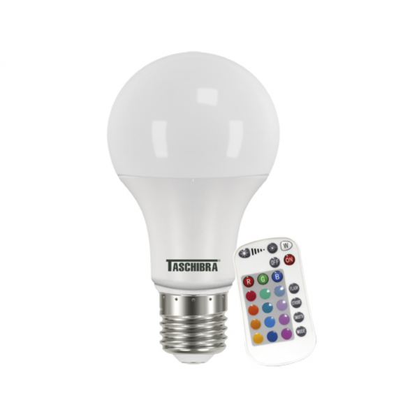 lampada led taschibra tkl rgb ir 9w