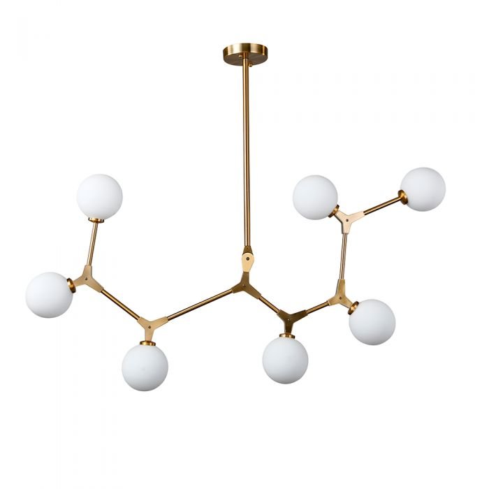 lustre pendente nordecor bheo 2023 g9 dourado bivolt 5