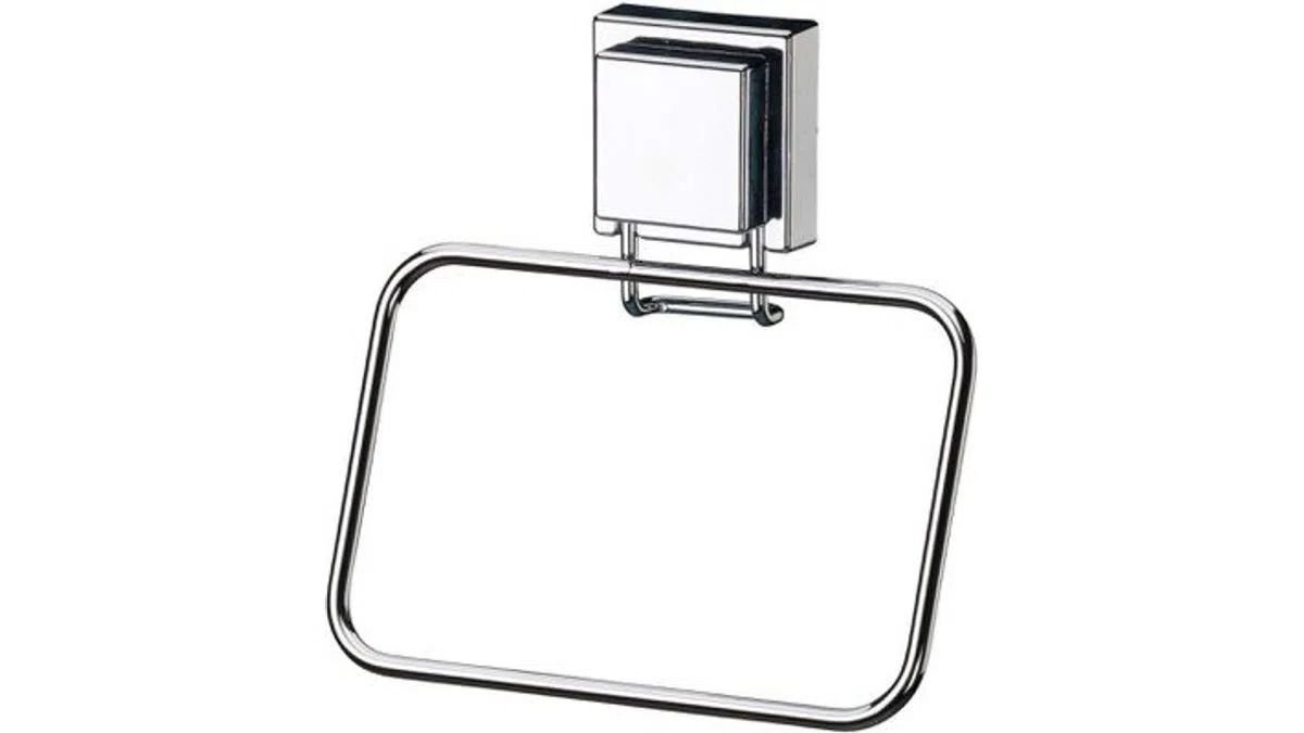 toalheiro argola future 18cm com ventosa inox