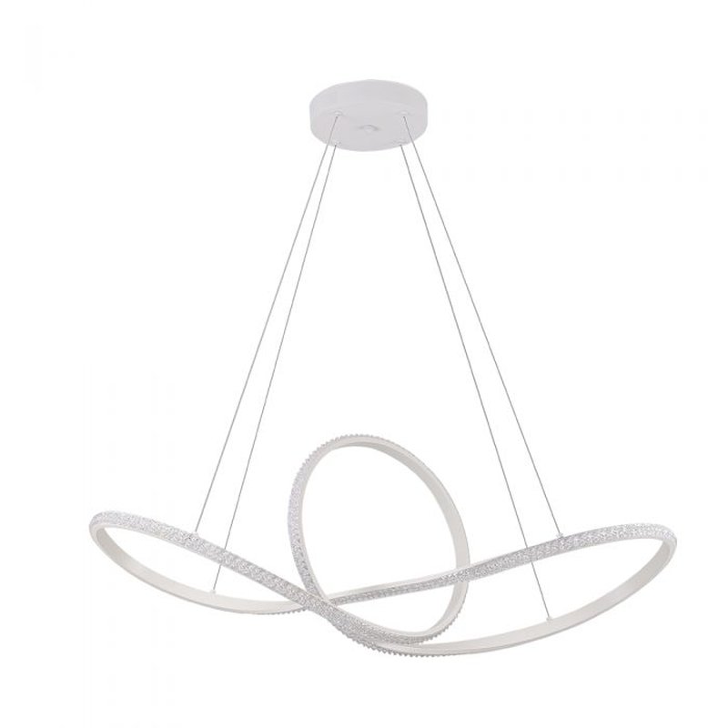 lustre pendente nordecor wari cristal led bivolt 2