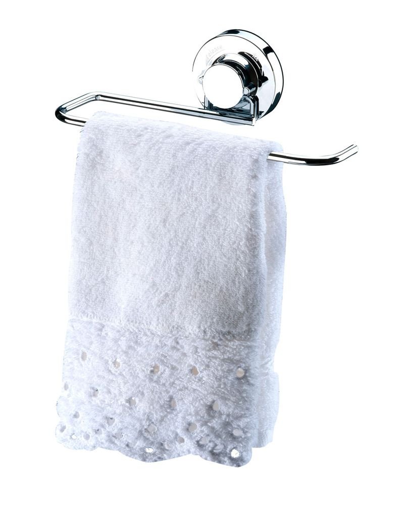 suporte future para rolo papel toalha com ventosa inox cromado 2