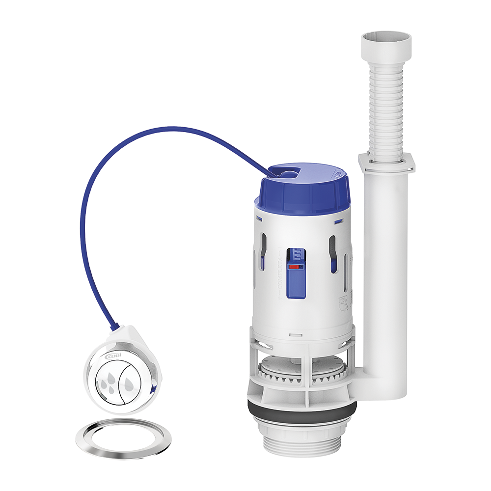 02 mecanismo de saida dual flush censi 3 em 1 para caixa acoplada simplificado