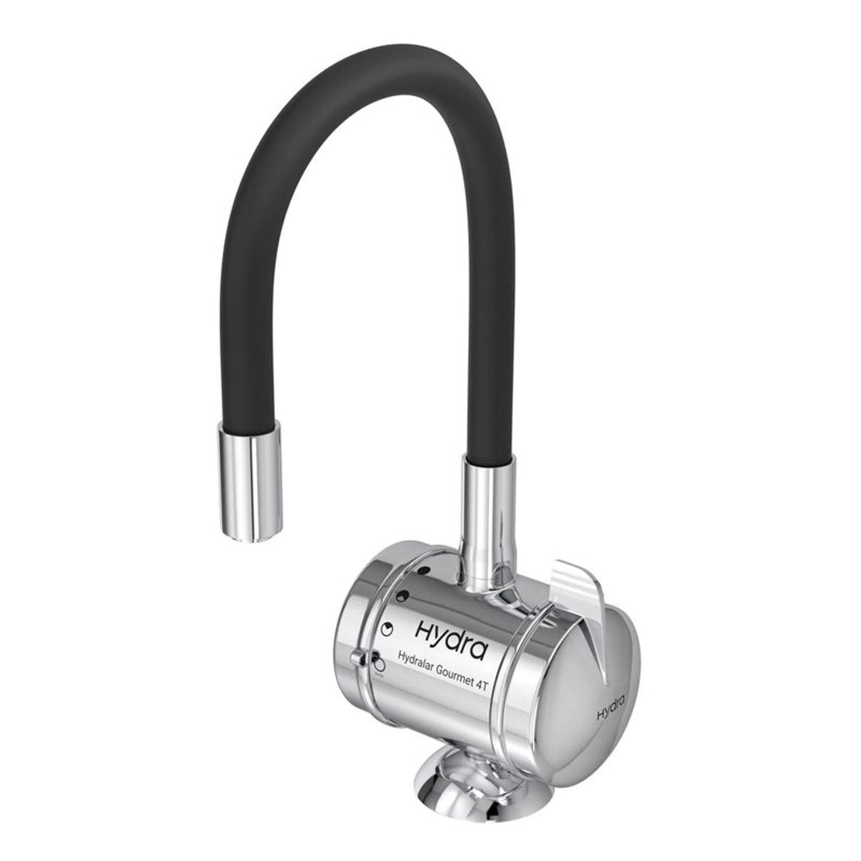 05 torneira eletrica hydra hydralar gourmet 4t de bancada preta cromado