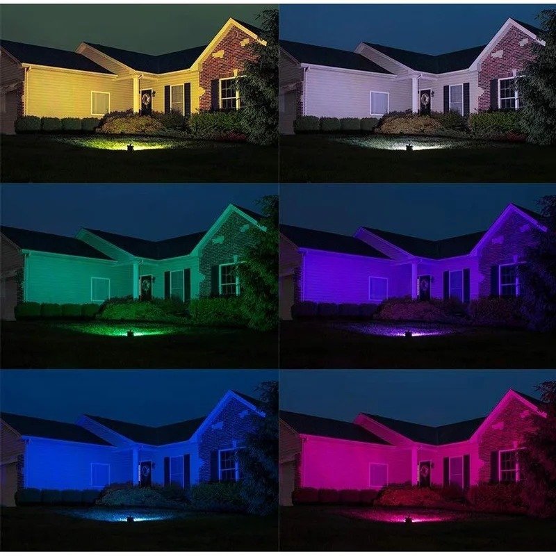 Refletor Taschibra Slim Led 10W RGB C Controle Remoto Bivolt