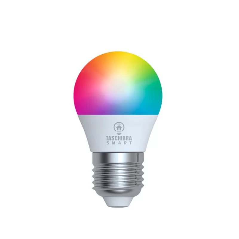 lampada smart led wi fi inteligente a60 10w e27 rgb taschibra