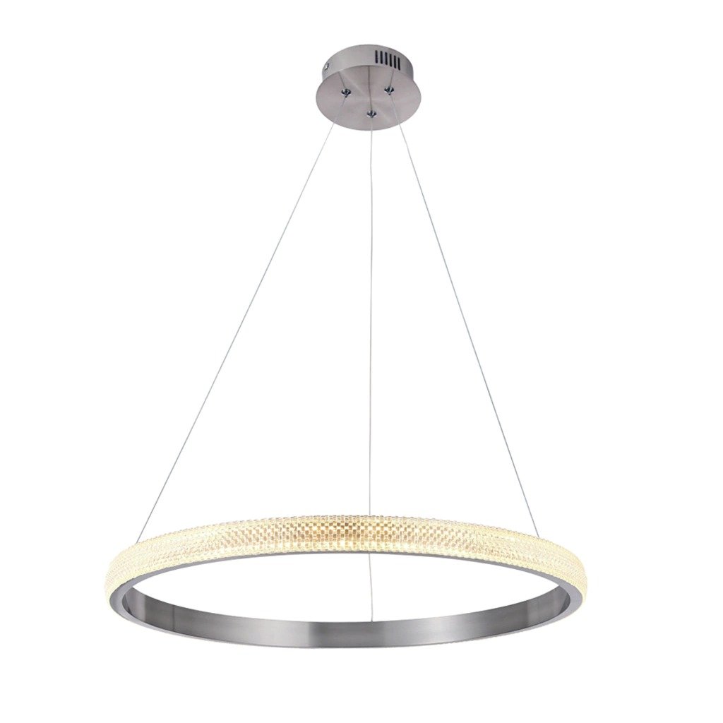 03 lustre pendente bella oca cromado led bivolt