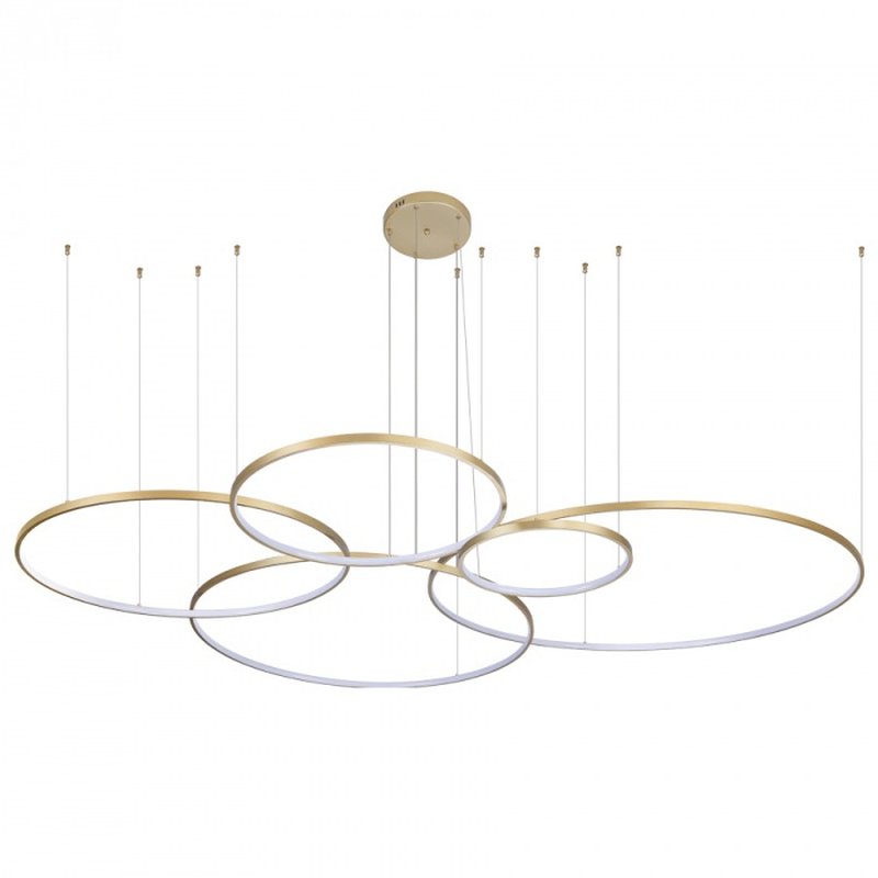 04 lustre pendente nordecor daire 2527 led dourado bivolt