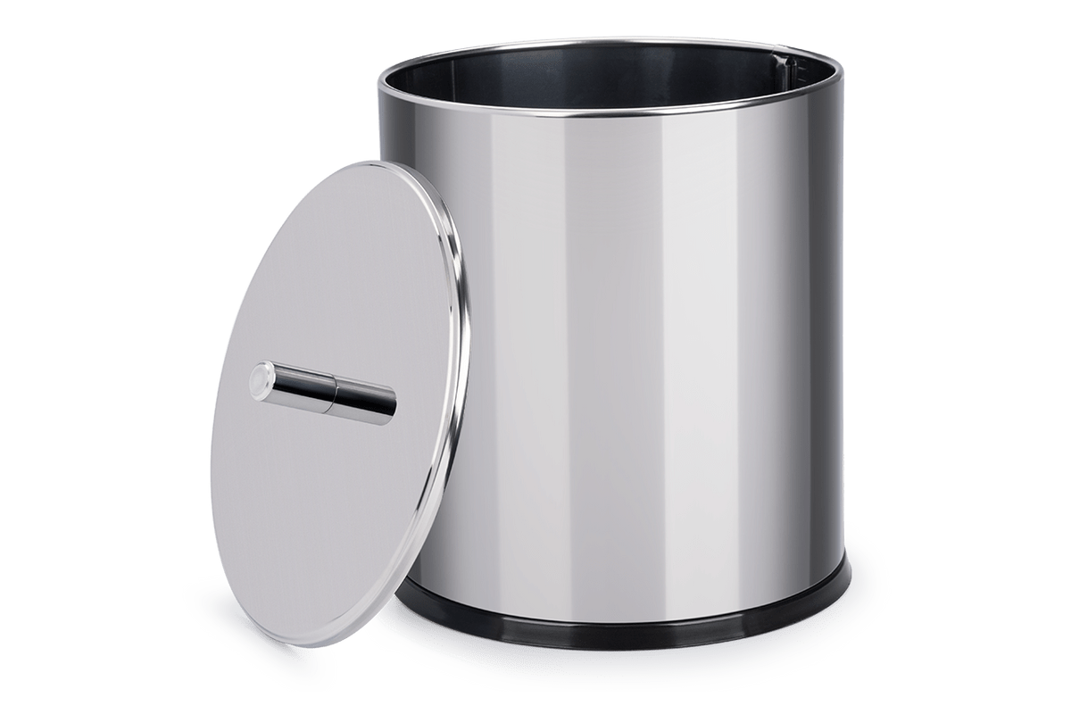 02 lixeira com tampa inox 7 8 litros brinox
