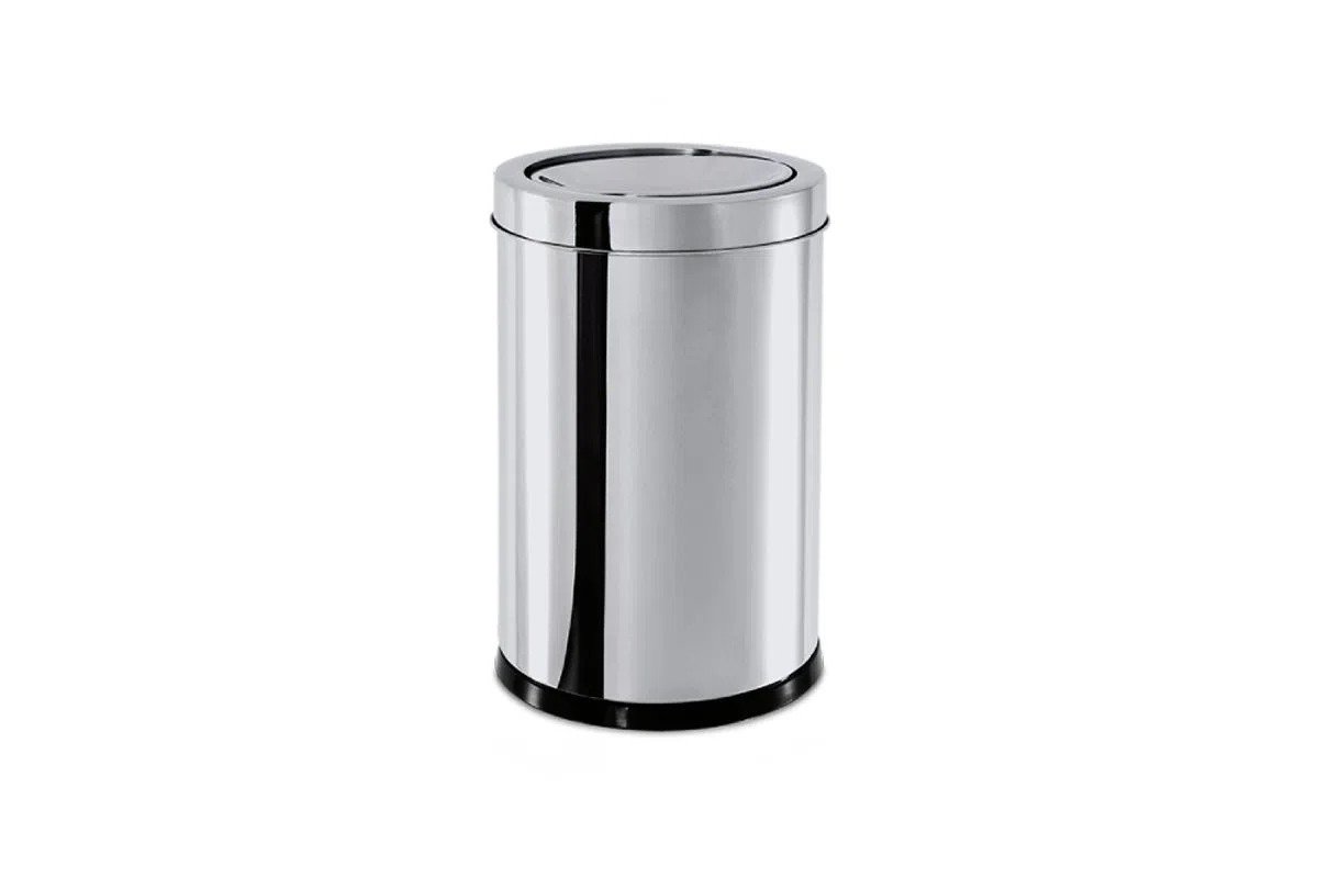 04 lixeira com tampa basculante 7 8 litros brinox inox