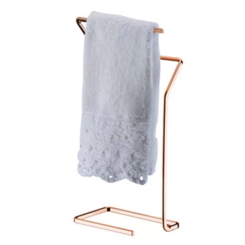 01 porta toalha future de bancada rose gold