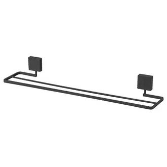 04 toalheiro future duplo 45cm preto fosco