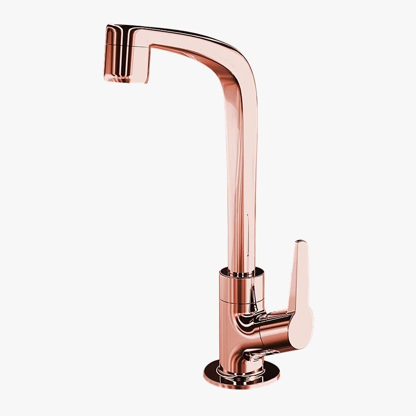 04 torneira plastica lorenzetti flatt 1195 f71 de bancada rose gold