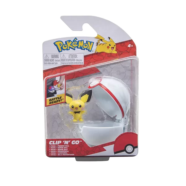 Boneco Pokémon Pichu + Premier Ball