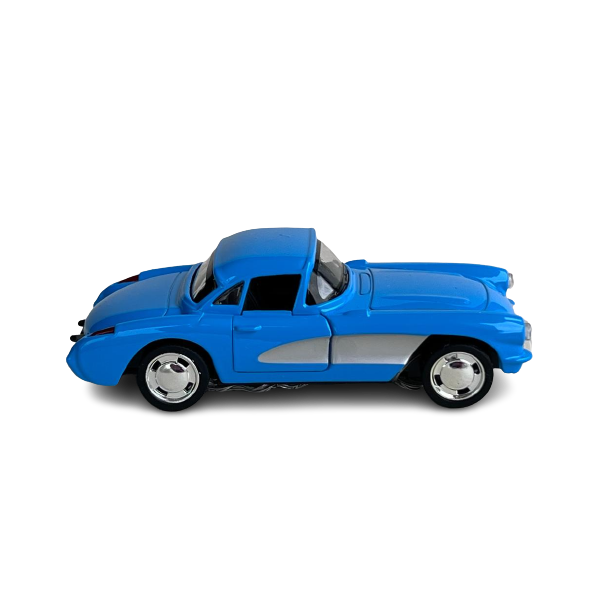 02 carrinho antigo em miniatura azul