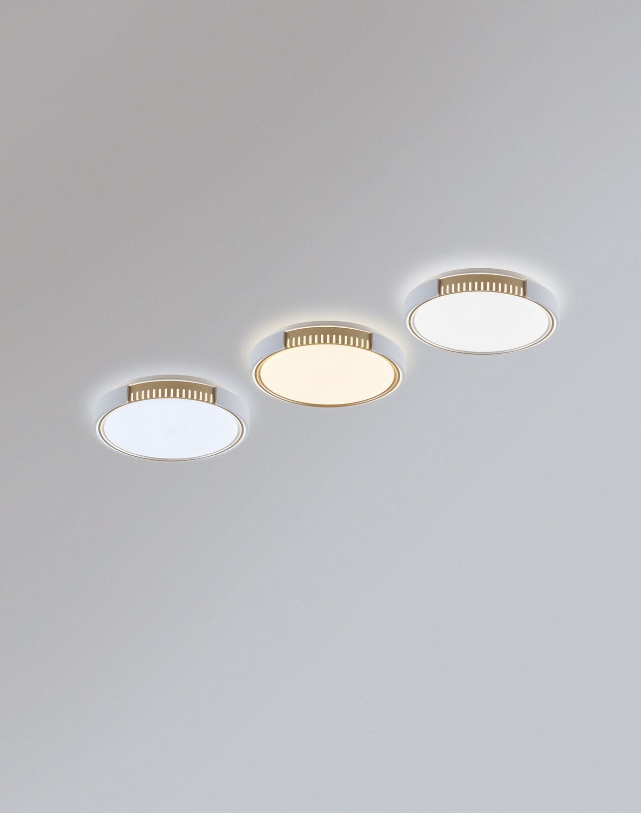 Plafon LED Young Redondo Ø38,5cm 24w Temperatura Da Cor Ajustável