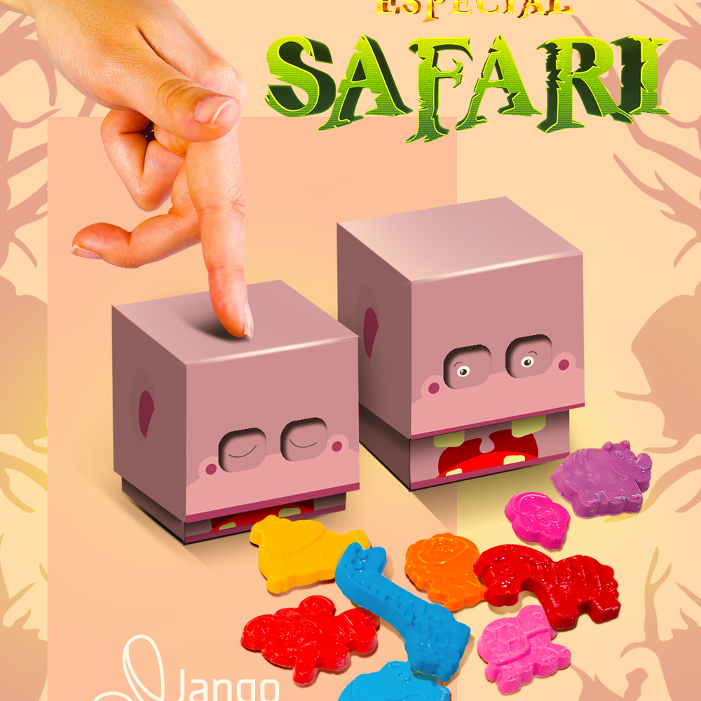 Embalagem Hipopótamo Safari (10 unidades) Embalagem Hipopótamo Safari (10 unidades)