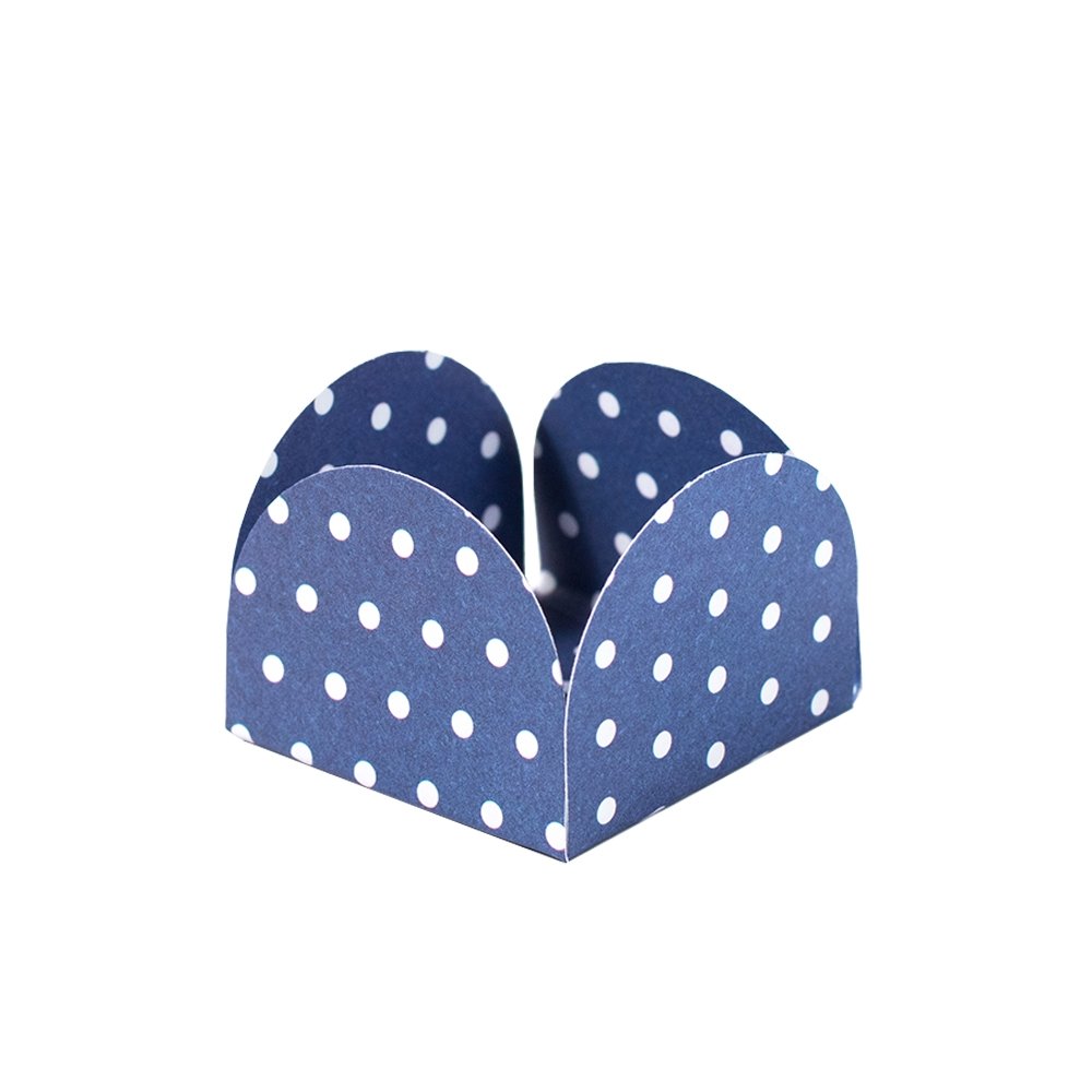Caixetas F-31 Azul Escuro Poá Branco (50 unidades) Caixetas F-31 Azul Escuro Poá Branco (50 unidades)