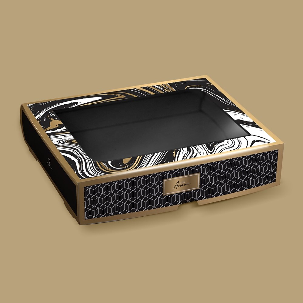 Caixa para 20 Doces com Visor Onyx (10 unidades) Caixa para 20 Doces com Visor Onyx (10 unidades)