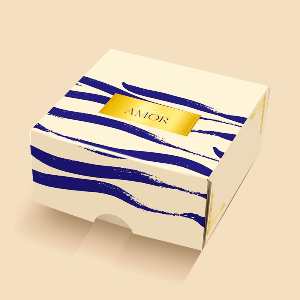 Caixa para 4 Doces sem Visor Capri (10 unidades) Caixa para 4 Doces sem Visor Capri (10 unidades)