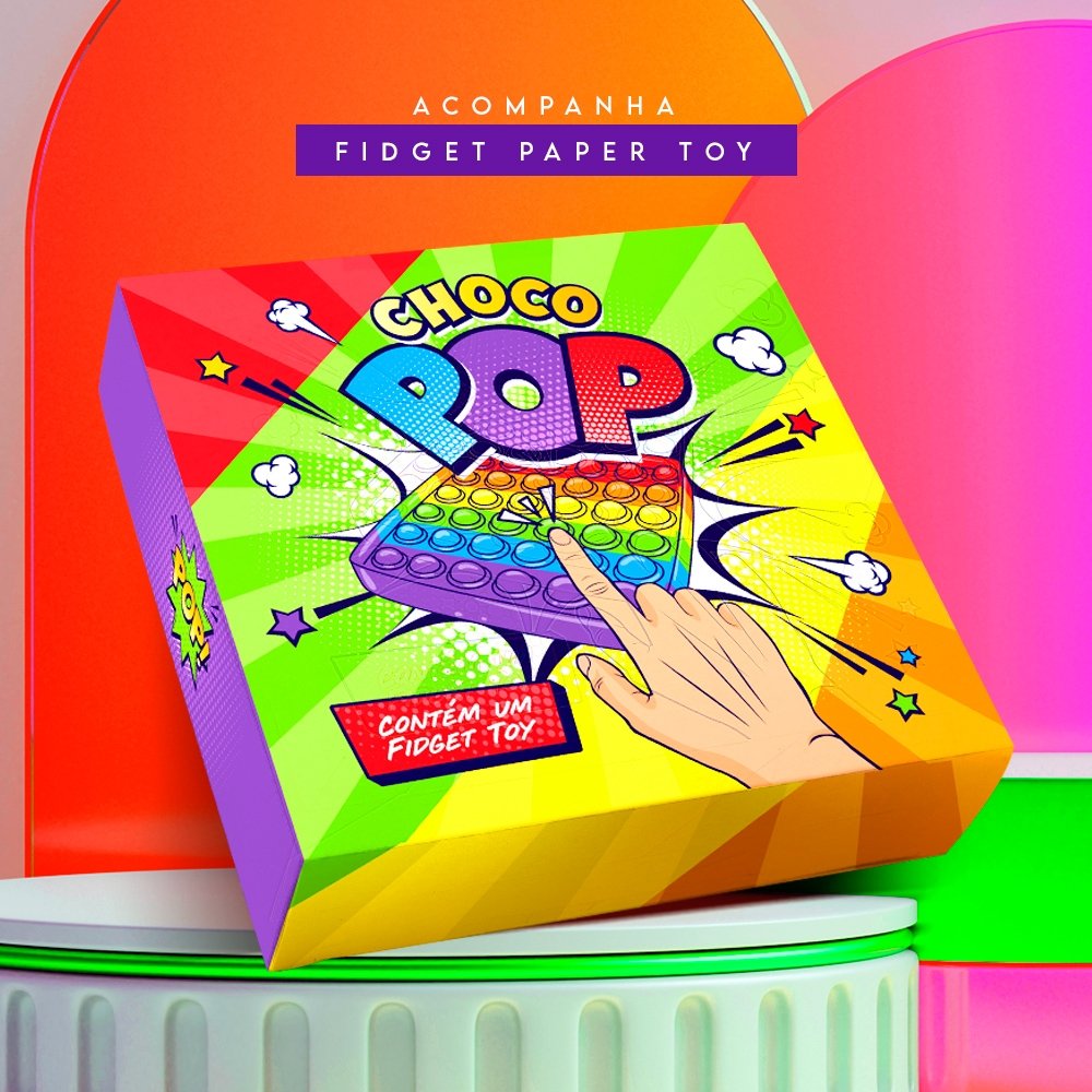Caixa Pop It Kids (10 unidades) Caixa Pop It Kids (10 unidades)