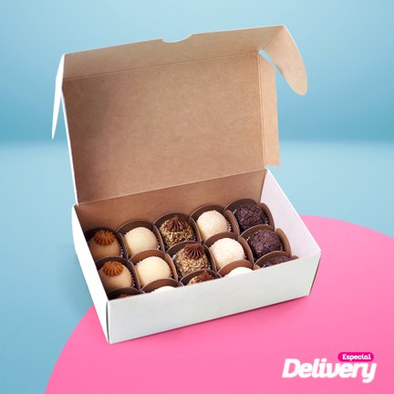 Caixa 15 Doces Delivery Branca (25 unidades) Caixa 15 Doces Delivery Branca (25 unidades)