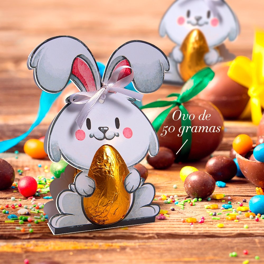 Lembrancinha de Páscoa para Ovo 50g Kids (10 unidades) Lembrancinha de Páscoa para Ovo 50g Kids (10 unidades)