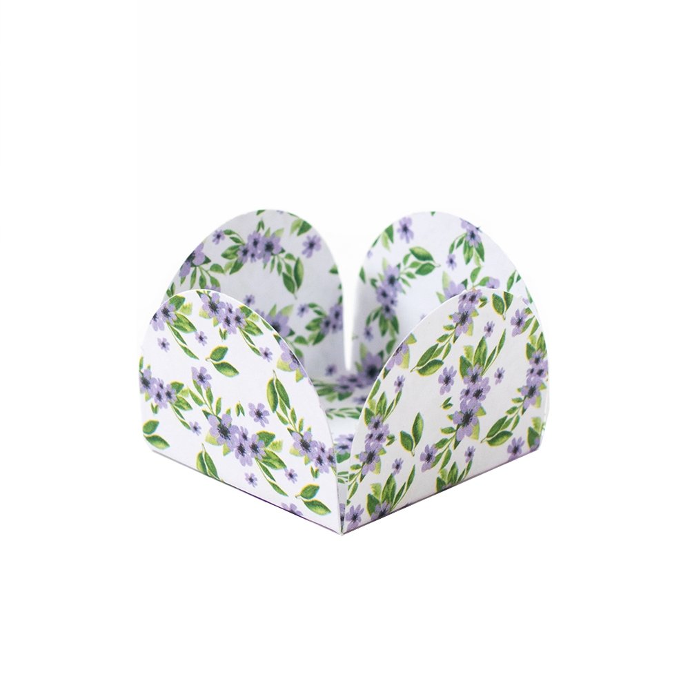 Caixetas F-54 Floral Lilás E Verde (50 unidades) Caixetas F-54 Floral Lilás E Verde (50 unidades)