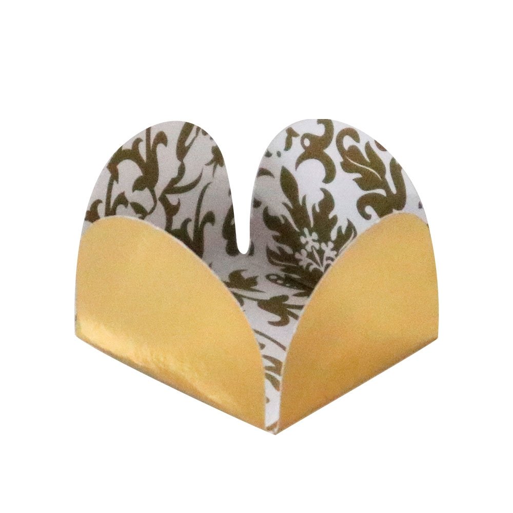 Caixetas F-331 Metalizado Arabesco Dourado (50 unidades) Caixetas F-331 Metalizado Arabesco Dourado (50 unidades)