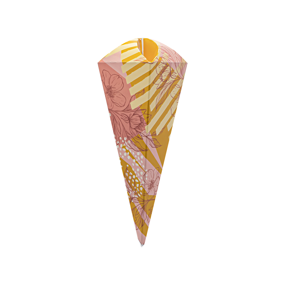 Embalagem para Mini Cone Trufado Estampado Laranja (25 unidades) Embalagem para Mini Cone Trufado Estampado Laranja (25 unidades)