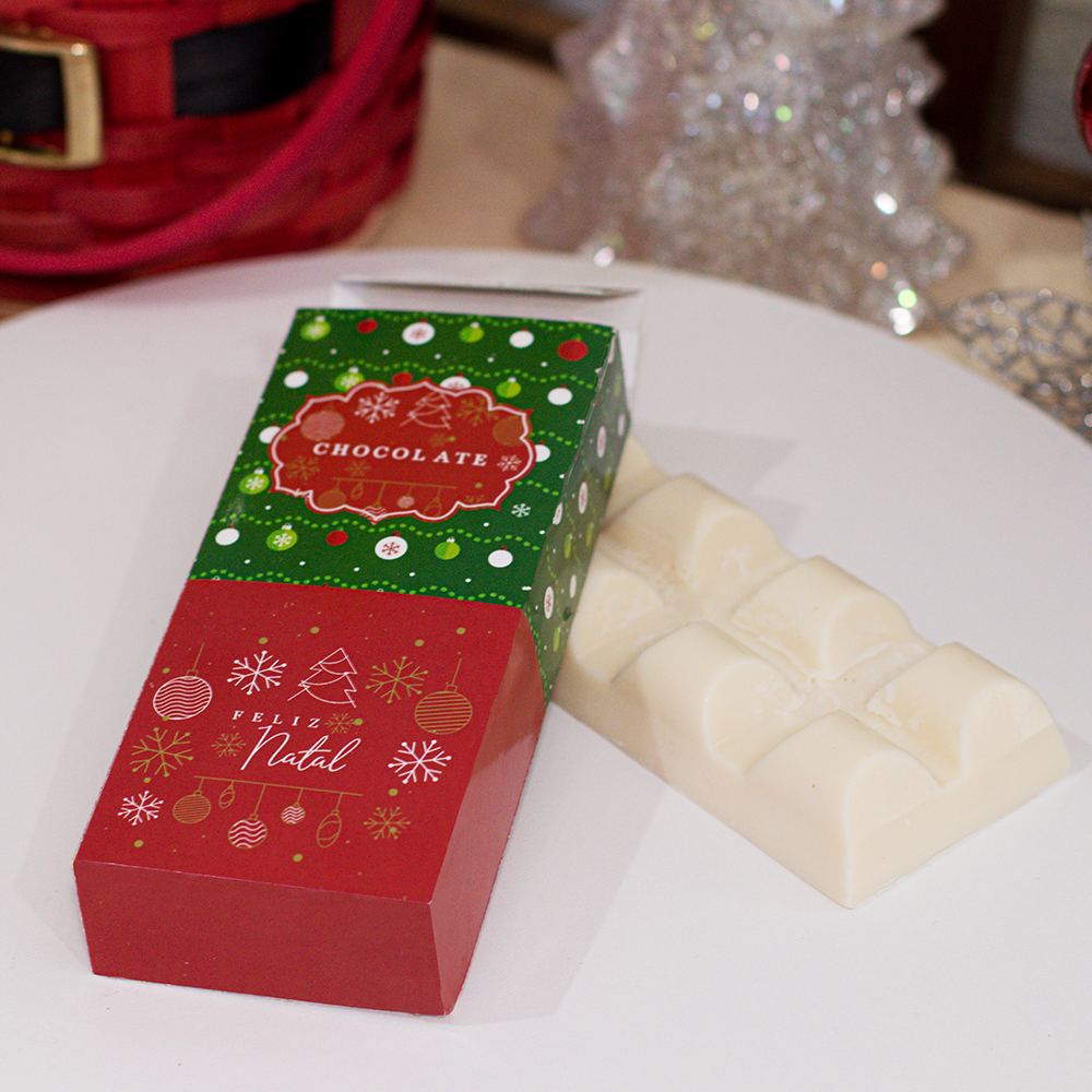 Caixa para Barra de Chocolate Linha Natal Tradicional 150g (10 unidades) Caixa para Barra de Chocolate Linha Natal Tradicional 150g (10 unidades)