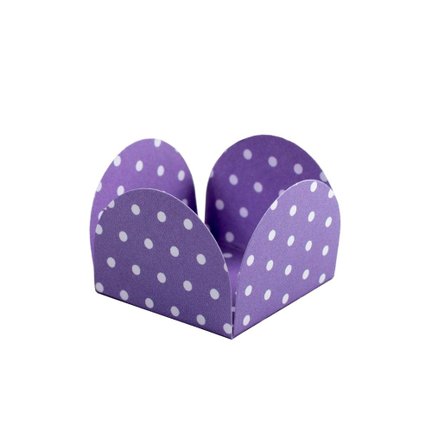 Caixetas F-47 Roxo Escuro Poá Branco (500 unidades) Caixetas F-47 Roxo Escuro Poá Branco (500 unidades)