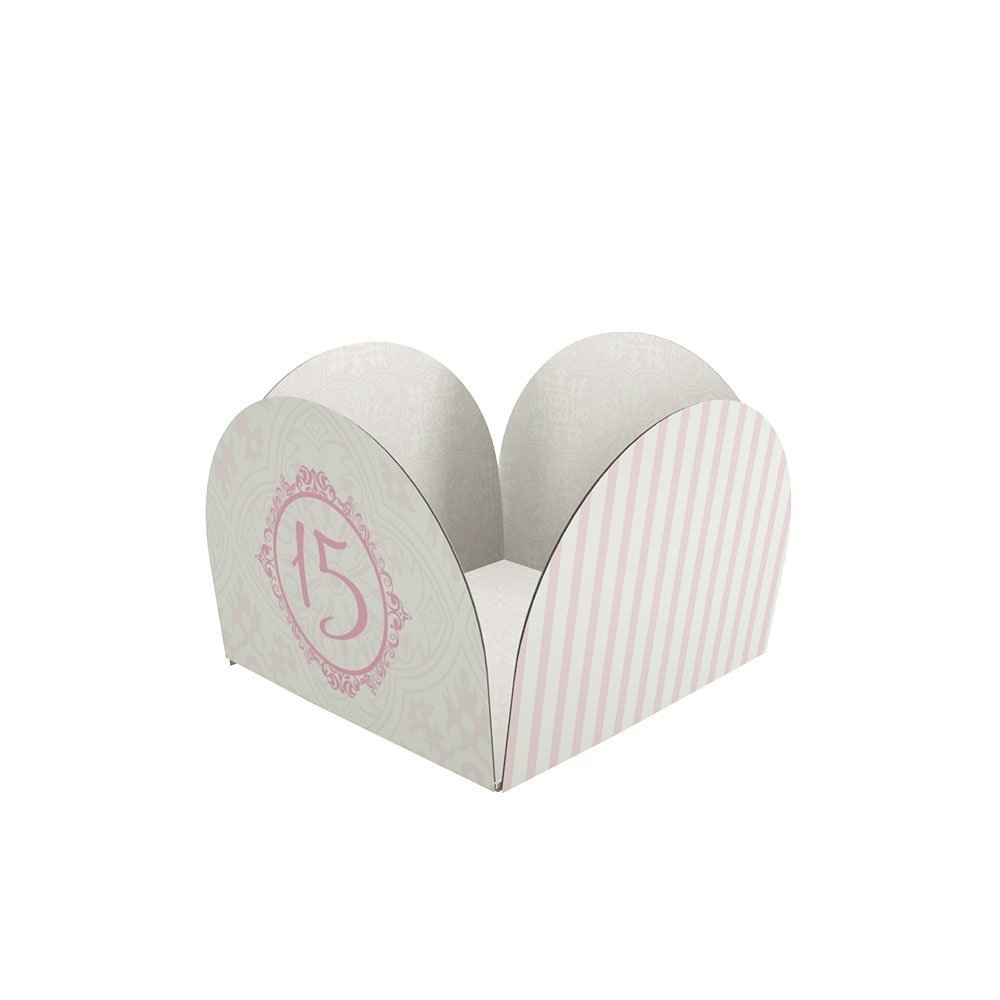 Forminha Caixeta 4 Pétalas F-247 15 Anos Rosa (50 unidades) Forminha Caixeta 4 Pétalas F-247 15 Anos Rosa (50 unidades)