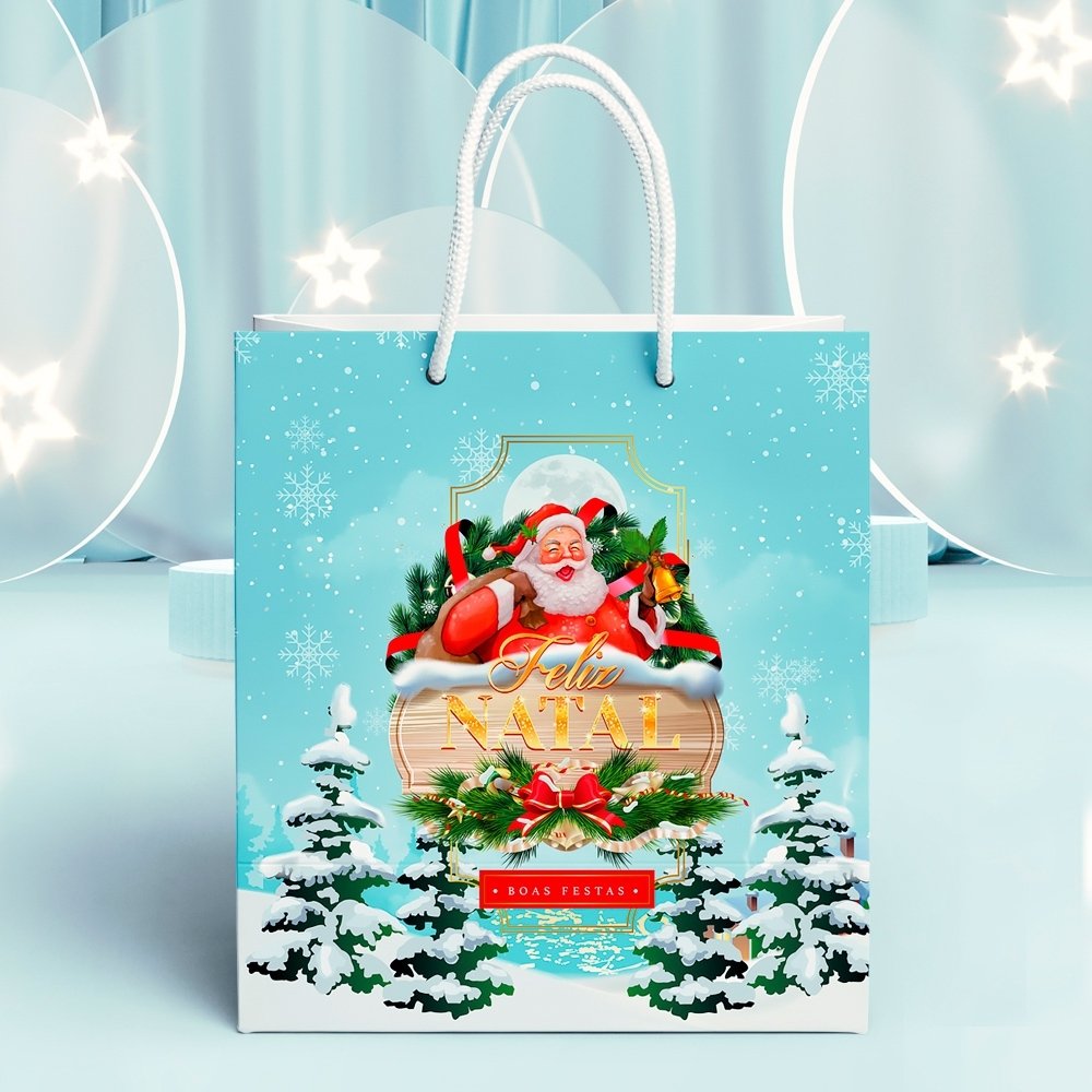 Sacola Grande 29x21x24,5 Hohoho (10 unidades) Sacola Grande 29x21x24,5 Hohoho (10 unidades)