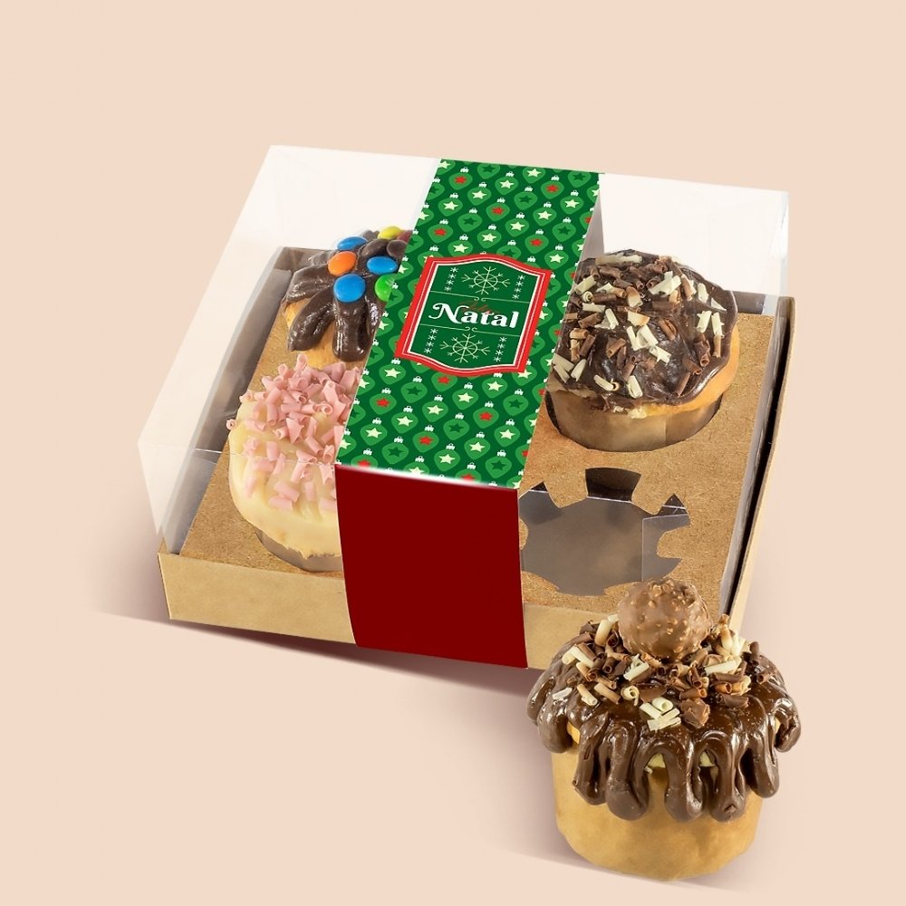 Cinta para Caixa de 4 Mini Panetone Clássica Verde (10 unidades) Cinta para Caixa de 4 Mini Panetone Clássica Verde (10 unidades)