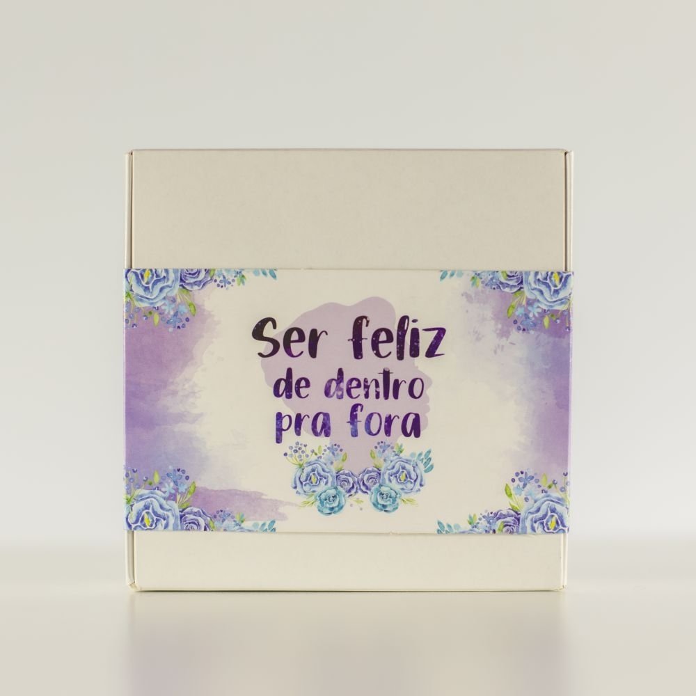 Cinta para Caixa 9 Doces "Ser Feliz de Dentro Pra Fora" (10 unidades) Cinta para Caixa 9 Doces "Ser Feliz de Dentro Pra Fora" (10 unidades)
