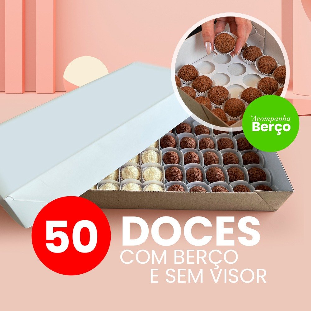 Caixa para 6 doces sem Visor Vida (10 unidades)