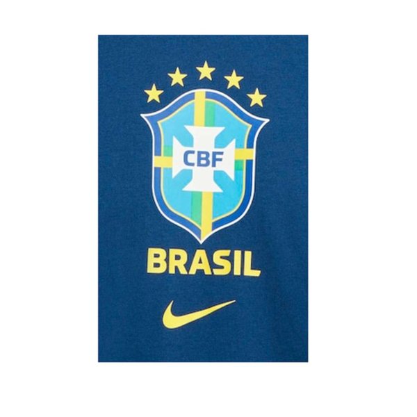 Camisa Nike Brasil CBF Crest - Azul