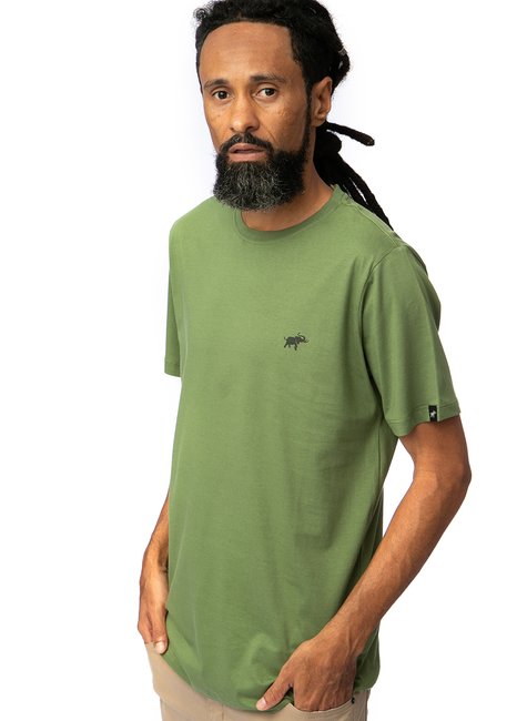 camiseta masculina algodao basica elefante verde floresta 00001b