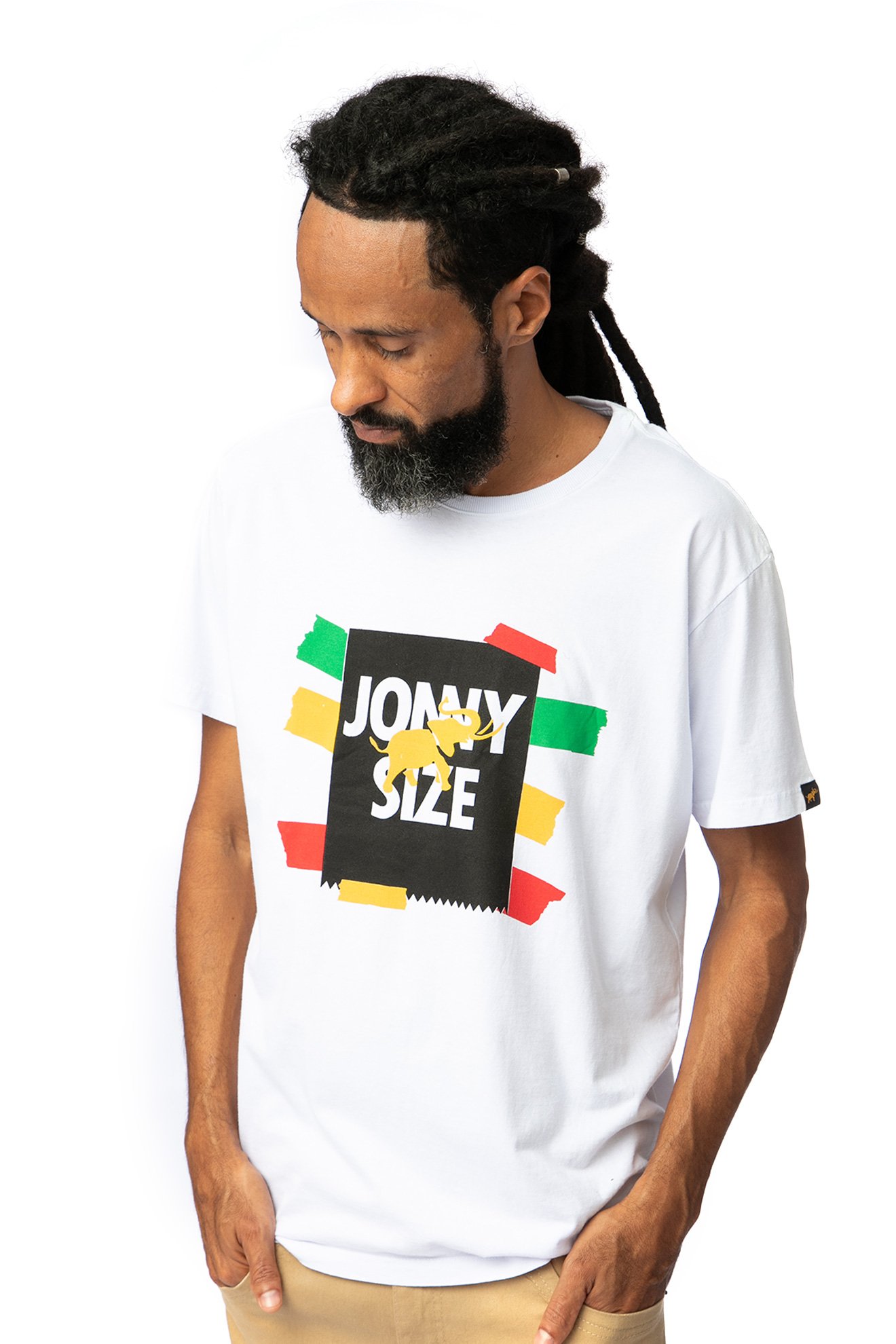 Camiseta JS com Fita Adesiva Rasta Lavada