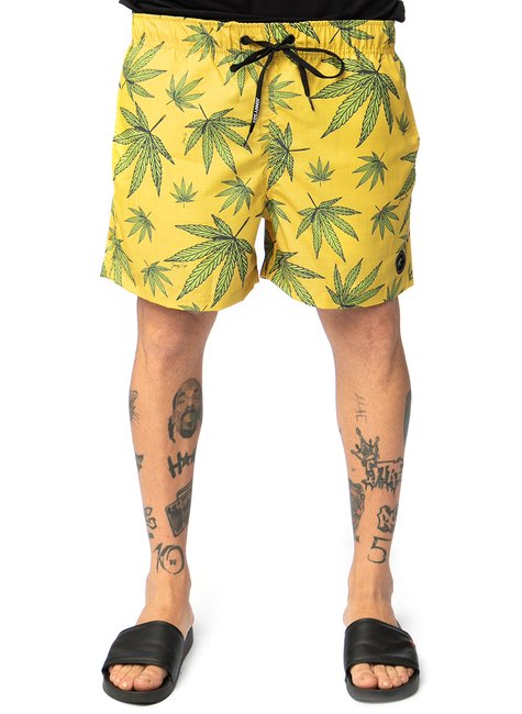 shorts praia boxer js curta rasta full print cannabis 0034a