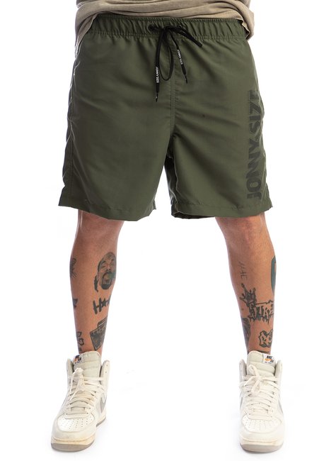 shorts praia boxer masculino medio liso estampa gel jonny size verde jet 0040a