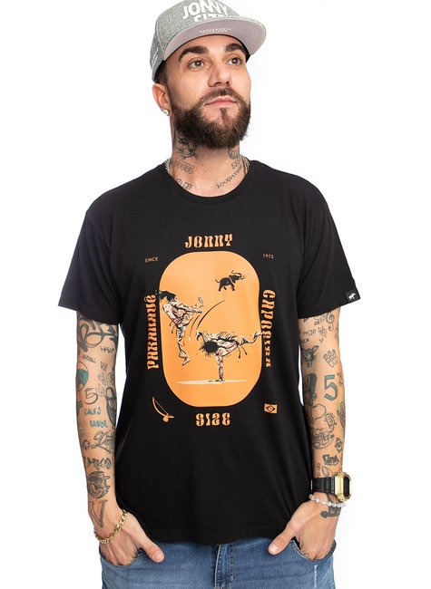 camiseta jonny size asphalt brasilidade capoeira stone preto 0152b